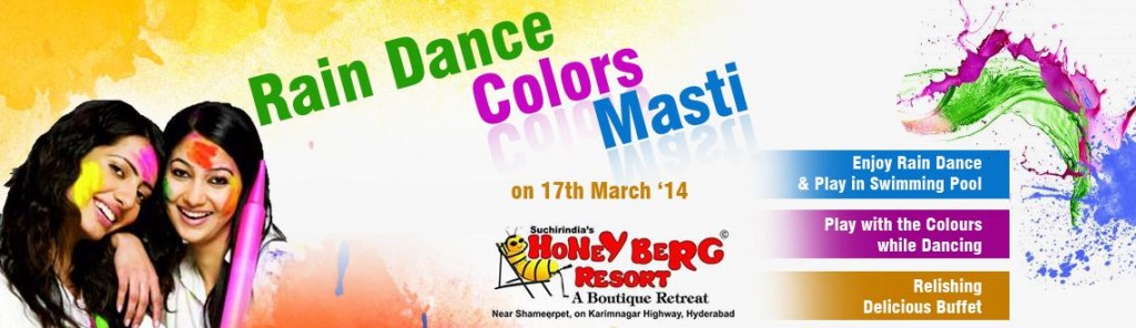 Rain Dance Colors Masti in Hyderabad on March 17, 2014
