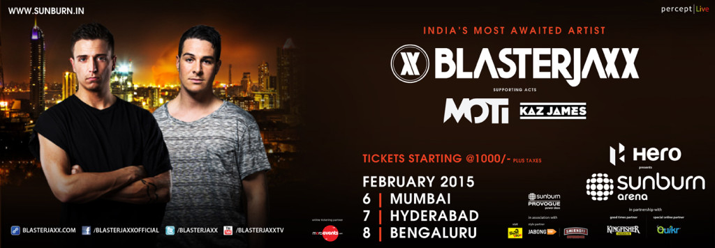 Blasterjaxx India Tour in Mumbai, Hyderabad and Bangalore from February 6-8, 2015