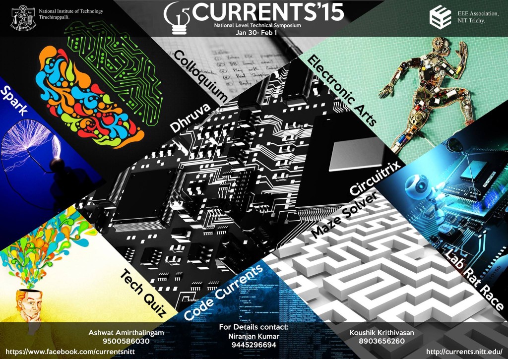 Currents 2015 - Technical Symposium in NIT Trichy on Jan 31 & Feb 1, 2015