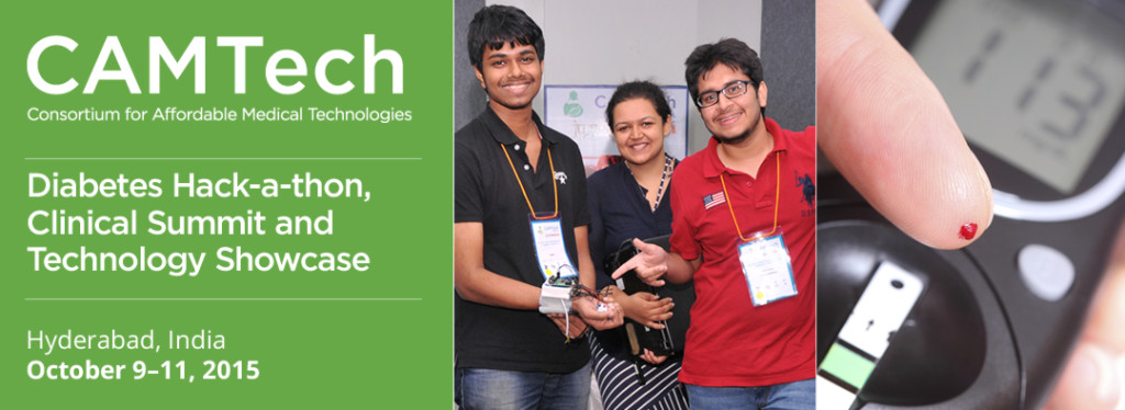 CAMTech Diabetes Hack-a-thon in Hyderabad from October 10-11, 2015