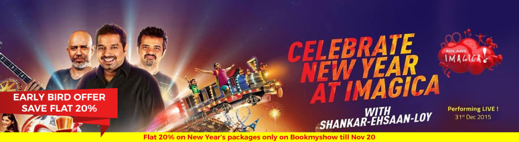 Celebrate New Year at Imagica with Shankar-Ehsaan-Loy in Pune on December 31, 2015
