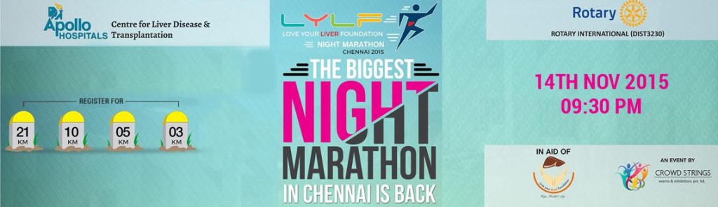 LYLF Night Marathon 2015 in Chennai on November 14, 2015