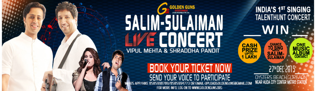 Salim-Sulaiman Live in New Year Concert 2015 in Delhi on December 27, 2015
