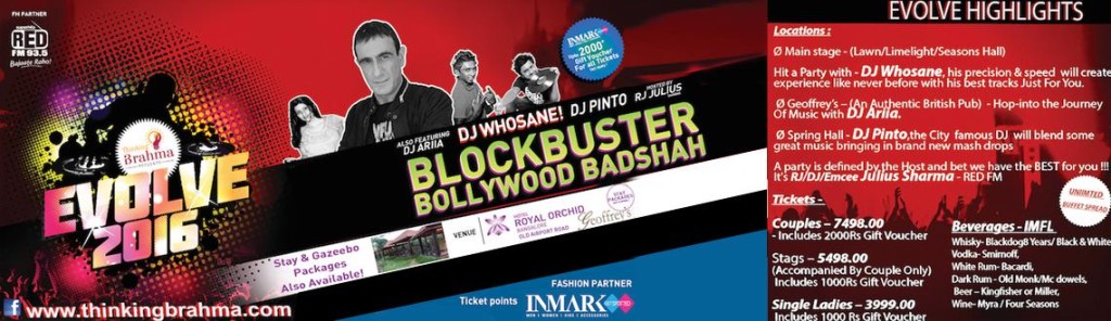 EVOLVE 2016 New Year Event in Bengaluru on December 31, 2015