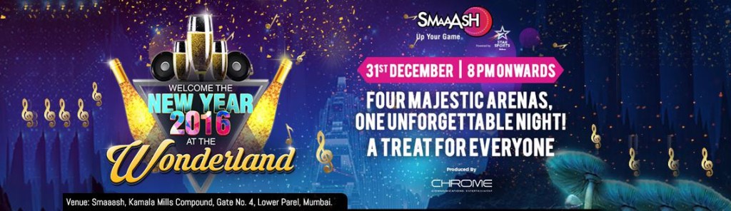 Smaaash New Years Eve 2016 in Mumbai on December 31, 2015