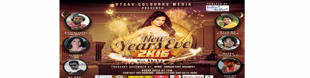 Utsav Colourrs Media Presents New Year Eve 2K16 in Hyderabad on December 31, 2015