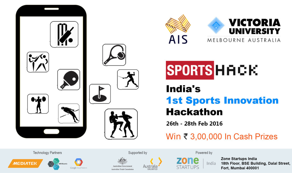 SportsHack - India's First Sports Hackathon in Mumbai from February 26-28, 2016