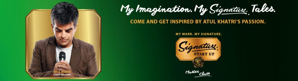 Signature Startup Masterclass with Atul Khatri in Lucknow on July 29, 2016
