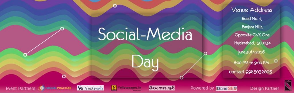 Social Media Day in Hyderabad on June 30, 2016