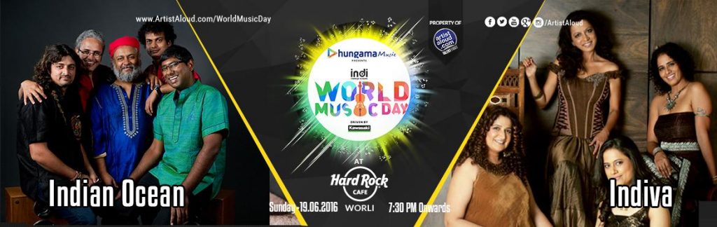 World Music Day with Indian Ocean and Indiva in Mumbai on June 19, 2016
