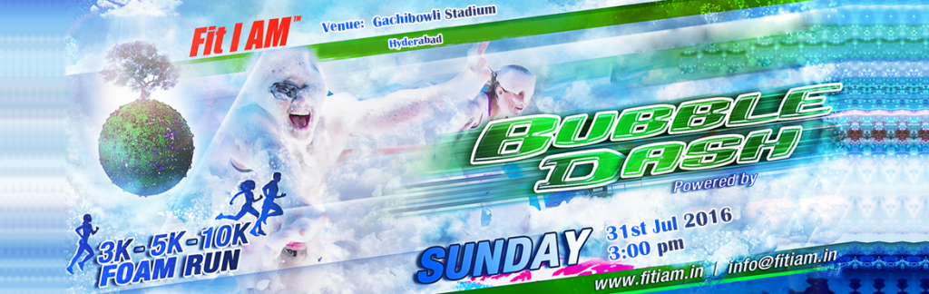 Bubble Dash in Hyderabad on July 31, 2016