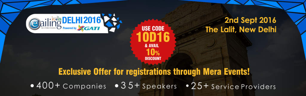 eTailing India Delhi 2016 Conference in New Delhi on September 2, 2016
