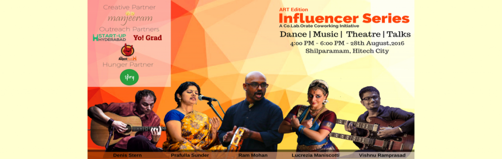 Influencer Series - Art Edition by Co.Lab.Orate in Hyderabad on August 28, 2016