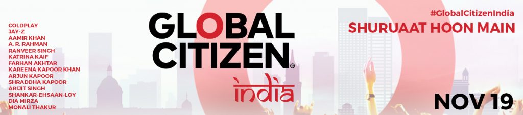 Global Citizen Festival Presents Cold Play in India on November 19, 2016