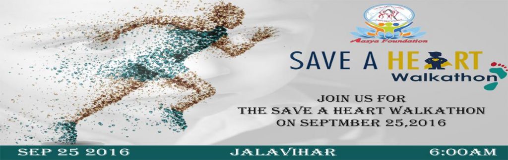Save A Heart Walkathon in Hyderabad on September 25, 2016