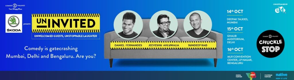 Comedy Central Chuckle Stop in Mumbai, Bangalore and Delhi from October 14-16, 2016