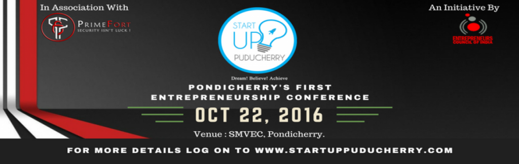 Startup Puducherry on October 22, 2016
