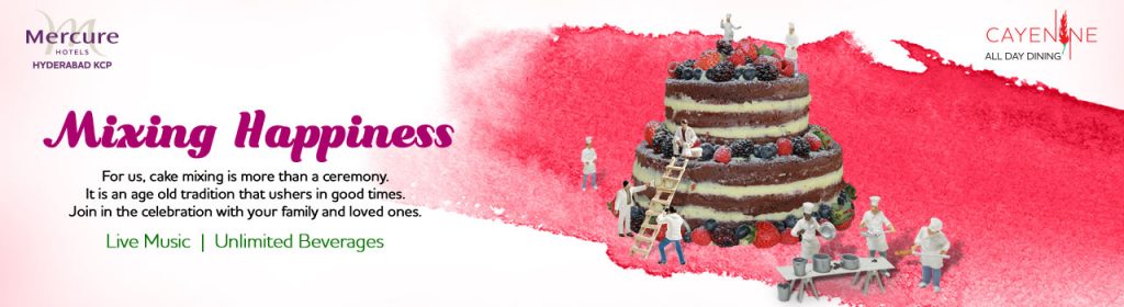Cake Mixing Sunday Brunch with Unlimited Beverages in Hyderabad on November 13, 2016