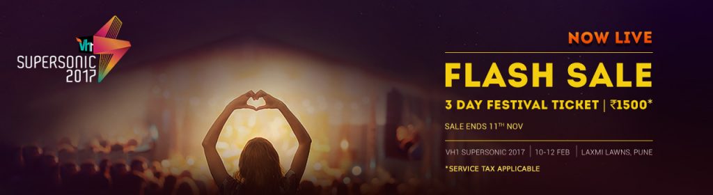 Vh1 Supersonic Festival 2017 in Pune from February 10-12, 2017