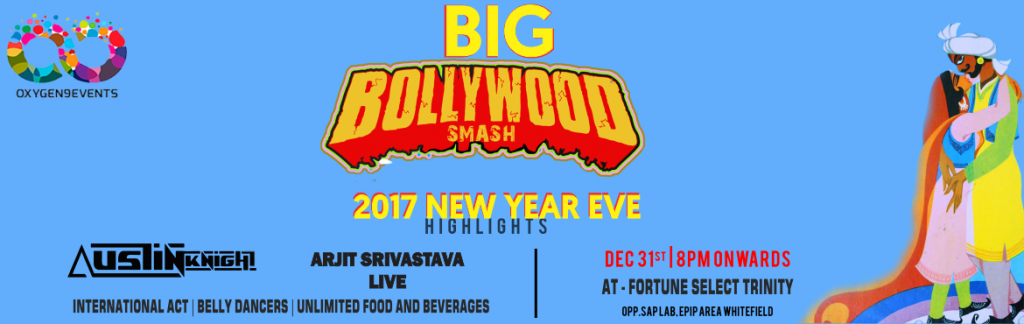 Big Bollywood Smash NYE 2017 at Fortune Select Trinity, Bengaluru on December 31, 2016