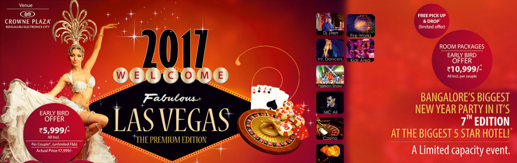 Las Vegas 2017 New Year Party in Bengaluru on December 31, 2016