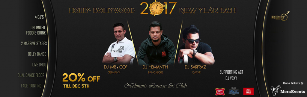 NEW YEAR BASH - 2k17 in Bengaluru on December 31, 2016