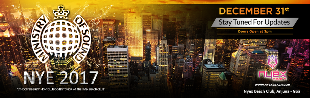 NYE 2017 at Nyex Beach Club in Goa on December 31, 2016