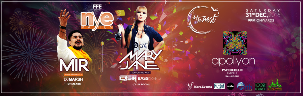 NYE Mayhem 2017 in New Delhi on December 31, 2016