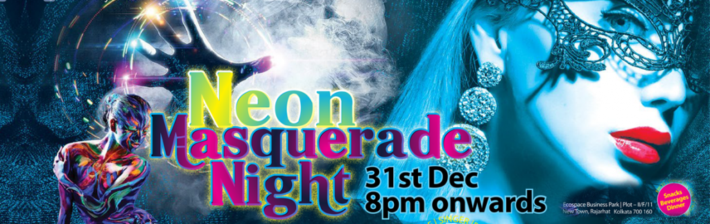 Neon Masquerade Night Ecovista - New Year Eve in Kolkata on December 31, 2016