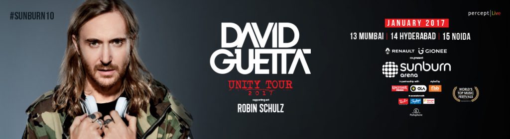 Sunburn Arena with David Guetta in Mumbai, Hyderabad and Delhi from January 13-15, 2017