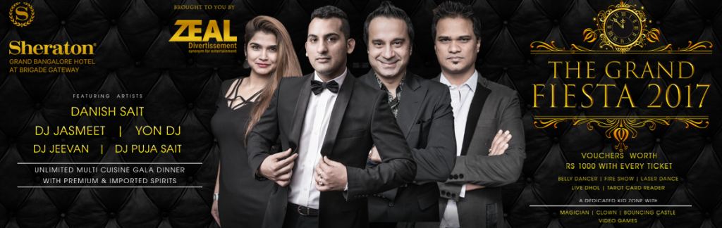 The Grand Fiesta 2017 New Year Eve in Bengaluru on December 31, 2016