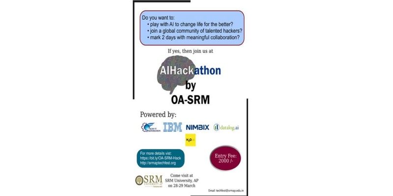 AI Hackathon in SRM University, Andhra Pradesh