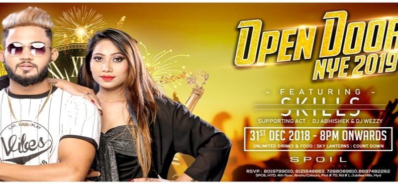 Open Door NYE 2K19 at Spoil, Hyderabad