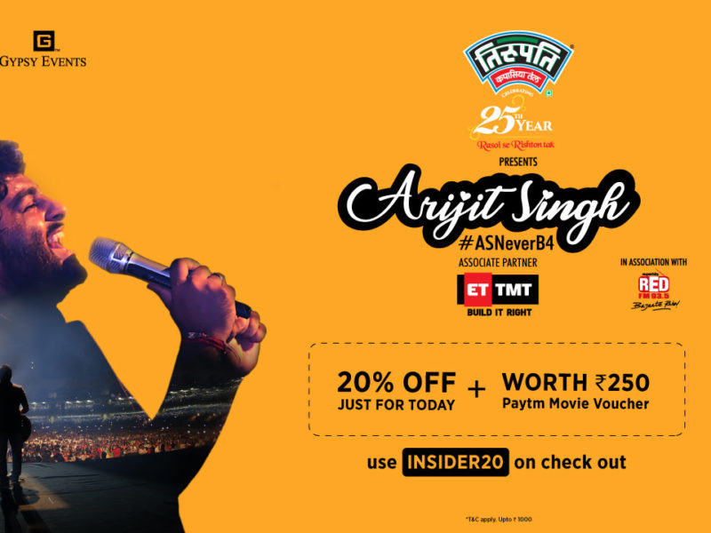 Arijit Singh Live ASNeverB4: Celebrating 20 years of Gypsy Events