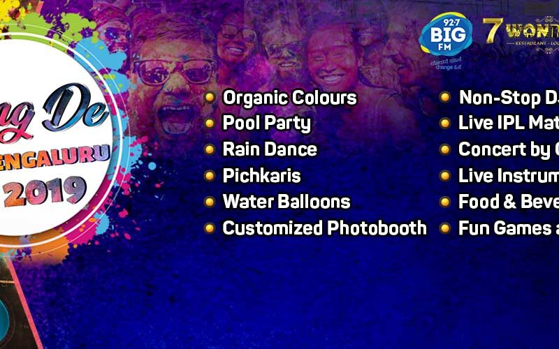 Rang De Bengaluru 2019 – Holi Pool Party