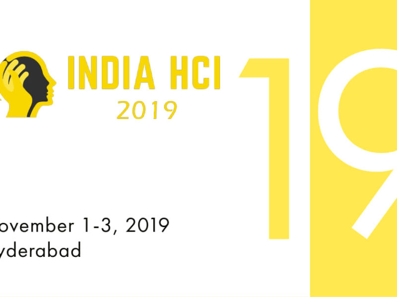 India HCI 2019 in Hyderabad