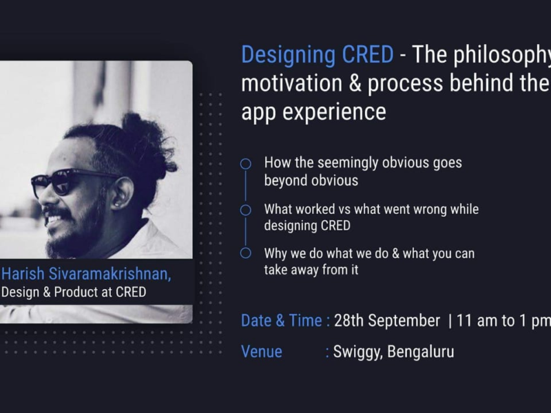 Designing CRED – Meetup