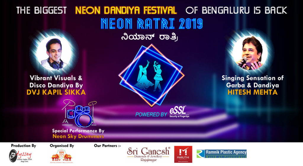 NEON RATRI – Bengaluru’s Biggest Neon Dandiya Festival 2019