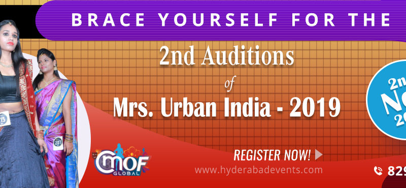 Mrs Urban India 2019 – Auditions – 2