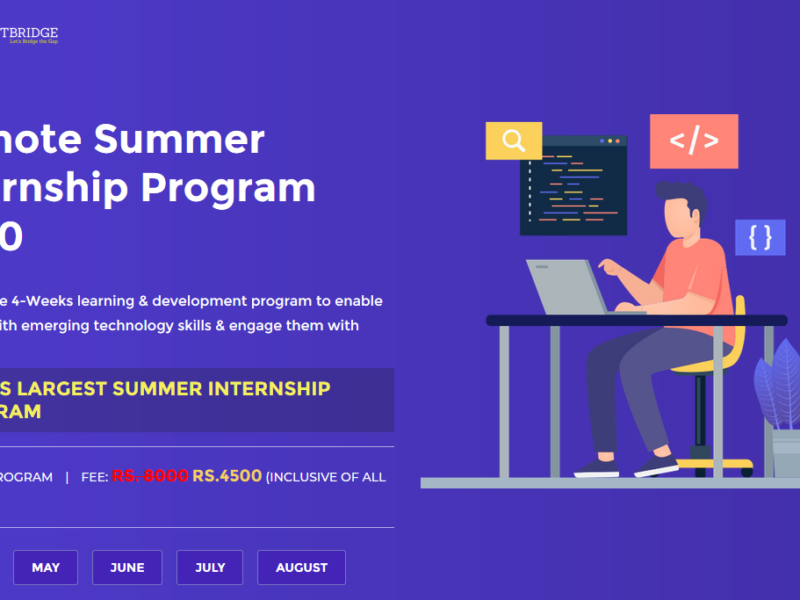 Remote Summer Internship Program 2020 – SmartBridge