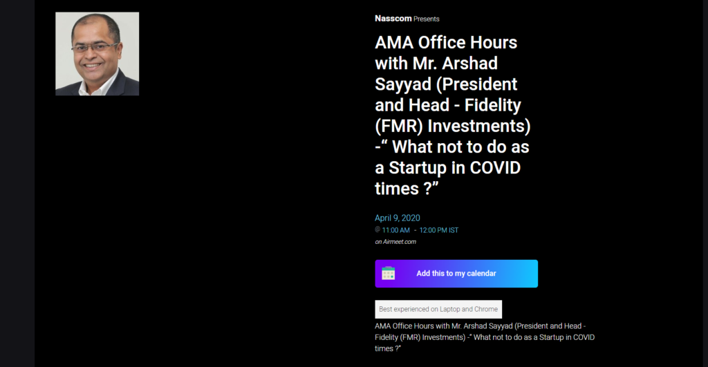 AMA Office Hours with Mr. Arshad Sayyad