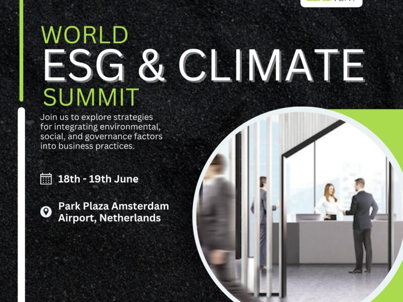 World ESG and Climate Summit 2024 in Netherlands
