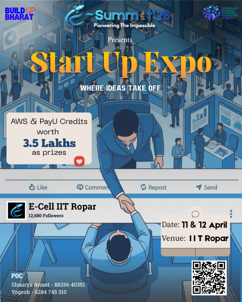 Investors Arena & Startup Expo at E-Summit ’26 in IIT Ropar
